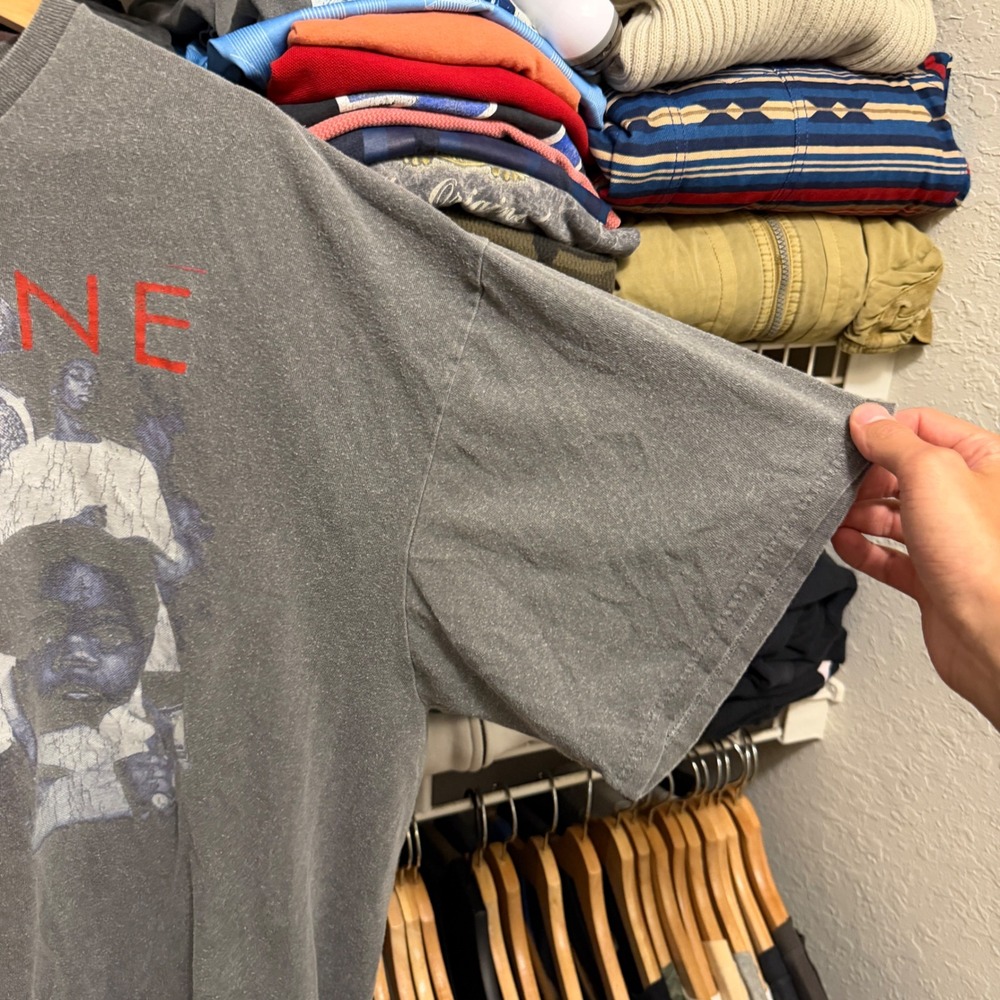 Lil Wayne T-Shirt Mens XXL Gray Best Rapper Alive Graphic Rap Hip Hop Short S - Picture 6 of 8